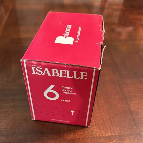 Isabelle 6 Cordial Liqueur Bohemia Bar Drinking Glasses - Picture 8 of 10